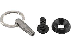 DAKLVNG Motorcycle Seat Bolt Screw 1/4"-20 with Anti Theft Ring for Harley 1996-2024 Touring Softail Dyna Sportster 883 Electra Glide Street Glides Road King (Black)