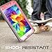 Galaxy S5 Case, SUPCASE [Heavy Duty] [Unicorn Beetle Pro Series] Full-body Rugged Case with Built-In Screen Protector for Samsung Galaxy S5 Case, Dual Layer Design Impact Resistant Bumper (Pink/Gray)