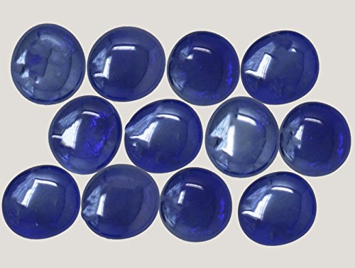 Classic Glass Gems for Vase Filler, Table Scatter and Beautiful Accents (28-32mm, Cobalt Blue) - Thumbnail 3