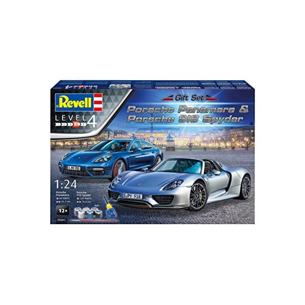 Revell RV05681 5681 Porsche Set Zubehör, Unlackiert – Bild 3