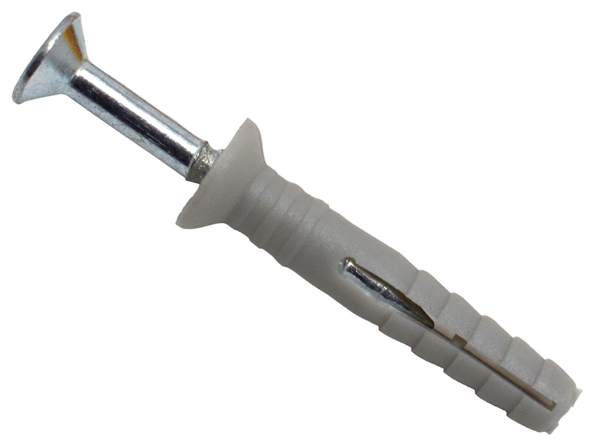 MasonMate MAMHF530 Nylon Hammer-in Fixing 5 30mm Box of 200, Grey