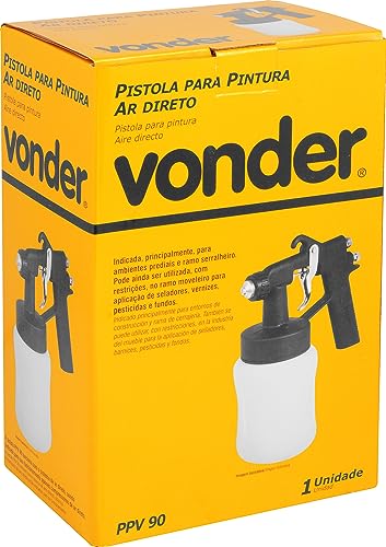 Vonder, Pistola Para Pintura, Com Caneca Plástica, Ar Direto, Ppv 90.