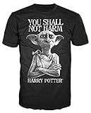 Harry Potter Dobby Shall Not Harm Mens Black T-shirt (Large)