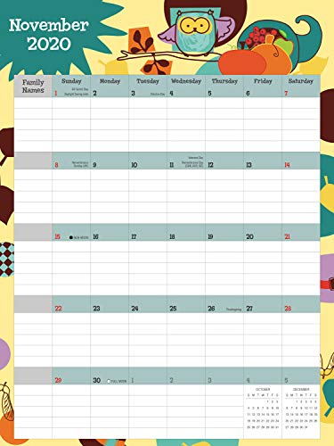 Busy Family Planner 2020 Calendar Planner Organizer with Magnetic Hanger, Storage Pocket and Stickers: 18-Month: July 2019 - December 2020