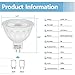 COOWOO MR16 LED Light Bulbs with GU5.3 Base 50W Equivalent Halogen Replacement Neutral White 4000K 5W 12V Spotlight with 500 Lumens 6 Packs