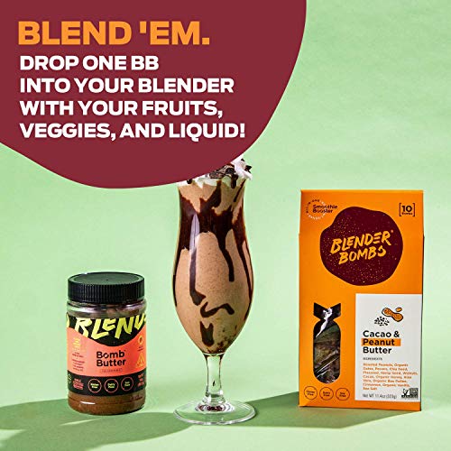 Blender Bombs Smoothie Booster Cacao & Peanut Butter, PowerSnack