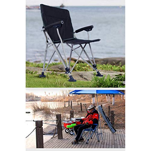 YIONGA CAIJINJIN Folding Camp Stuhl Außen Klappstuhl Ultra Tragbare Einfach Fischen Stuhl, tragbarer Angelstuhl for die… – Bild 3