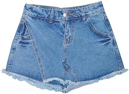 Wxian Women's High Waist Denim Shorts