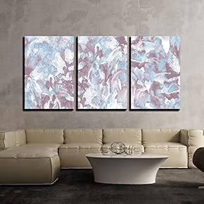 3 Piece Canvas Wall Art - Vivid Repeating Map - for Easy Making Seamless Pattern Use It for Filling Any Contours - Modern Home Art Stretched and Framed Ready to Hang - 16"x24"x3 Panels