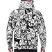 Garlic Broccoli 3D Print Ahegao Anime Hoodie Funny Sexy Pullover Hooded Japanese Sweatshirt,