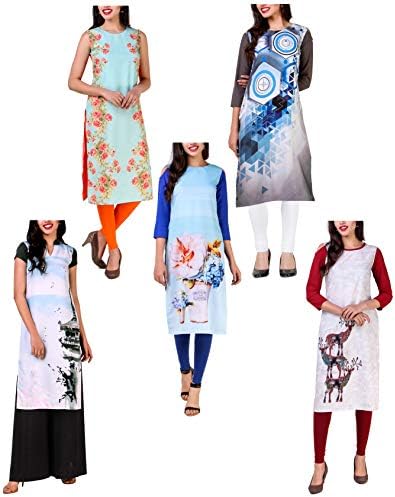 Kurti for Women 3/4th Sleeve Cold Shoulder Combo Offer