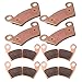SCITOO Sintered Brake Pads Fit for 08 09 10 11 12 13 14 for Polaris Ranger, 12 13 14 for Polaris RZR