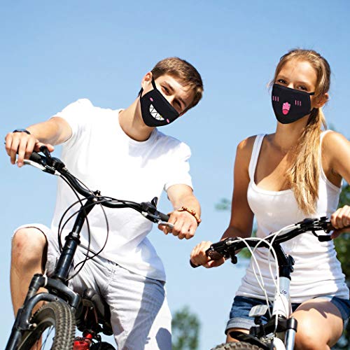 Mouth Mask,Aniwon 6PCS Cute Cotton Face Mask Anti Dust Kawaii Anime Mask Unisex Kpop Mask for Men Women.