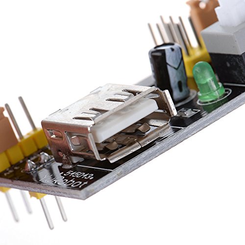 Anmbest PCS5 MB102 Breadboard Power Supply Module 3.3V/5V for Arduino Board Solderless Breadboard