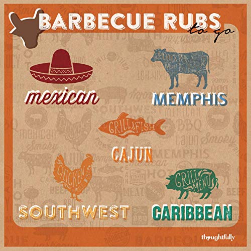 Thoughtfully Gifts, Barbecue Rubs To Go Grill Edition Gift Set
