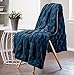 Chanasya Premium Embossed Faux Fur Throw Blanket - Super Soft, Lightweight Minky Blanket - 50