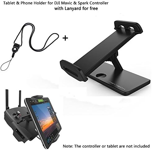 Joint Vcitory Aluminum-Alloy Foldable Bracket Extender 4-12 Inches Tablet Stander Mobile Phone Stand Holder with Lanyard for DJI Mavic and DJI Spark Remote Controller (Holder2)