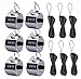 Kissmi 6 Pack Hand Tally Counter 4 Digit Mechanical Palm Click Number Counter with Nylon Lanyard