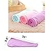 Lili 3 Pack Hair Towel Wrap Turban Microfiber Drying Bath Shower Head Towel with Buttons, Quick Magic Dryer, Dry Hair Hat, Wrapped Bath Cap (D001)