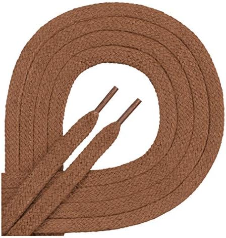 Di Ficchiano 1 pair of quality polyester shoelaces, tear-proof, flat, approx. 7.0 mm wide, 15 colours, 70-200 cm long