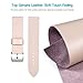 For Samsung Galaxy Watch 42mm Gear Sport Bands, 20mm Premium Soft Genuine Leather Watch Strap with Stainless Clasp, Replacement Band for Ticwatch E/Garmin Vivoactive 3 Smartwatch