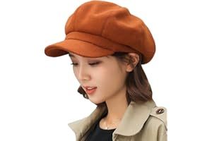 NICTION Newsboy Hats for Women, Women Newsboy Hat Trucker Hat Beret Newsboy Caps Retro Fashion Winter Hats for Women 2025