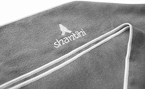 Shantihi Hot Yoga Mat Towel or/and Travel Gym Workout Exercise Hand Towel - Best Premium Sports Yoga Accessories. Quick Dry Non Slip Microfiber, Absorbent, Lightweight