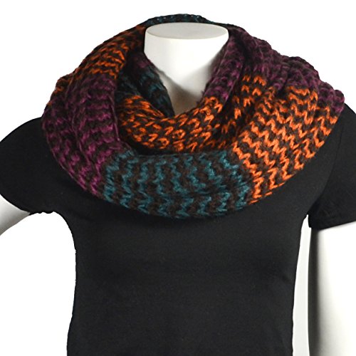 Purse babe Premium Ultra Warm multi-color Winter Infinity Loop Snood Knit Scarf