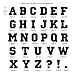 Magfok Iron on Transfer Letter Black 1-1/2-Inch, 2 Sheet (Black)