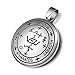 Guardian Archangel Michael Sigil Amulet Keep Me Safe and Positive Inscription Prayer Medallion Pendant