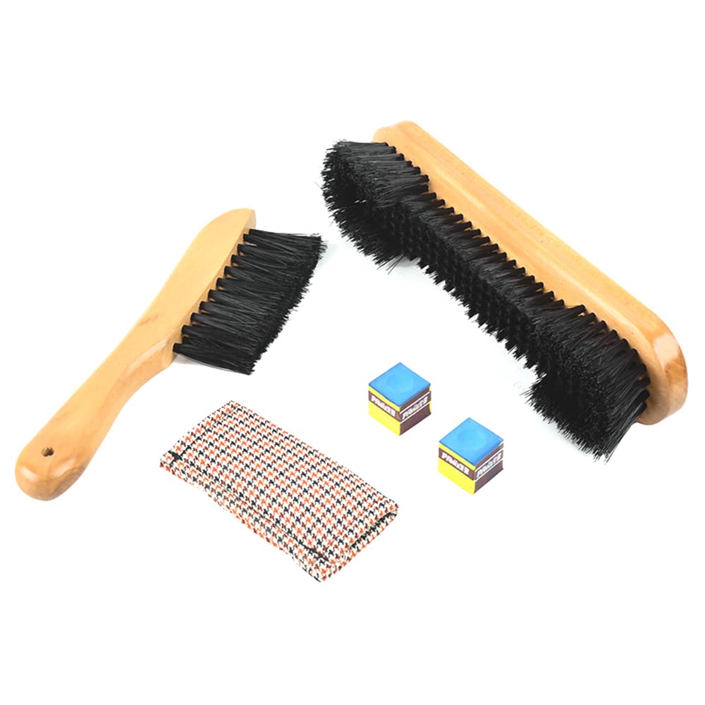 Hsthe Sea Pool Table Cleaner Kit with 3 Tools, Billiard Table Cleaning Tool Pool Table Rail Brush Set for Billiard Table and Corner Cleaning,Snooker Accessories for Snooker Table