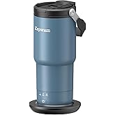 Kepwam T3 Self-Heating Travel Mug 20oz, Temperature-Controlled Coffee Warmer Mug, Smart Travel Coffee Mug Keep Coffee Drinks Hot, Heated Mug Great for Driver Outdoor Fits Car Cup Holders