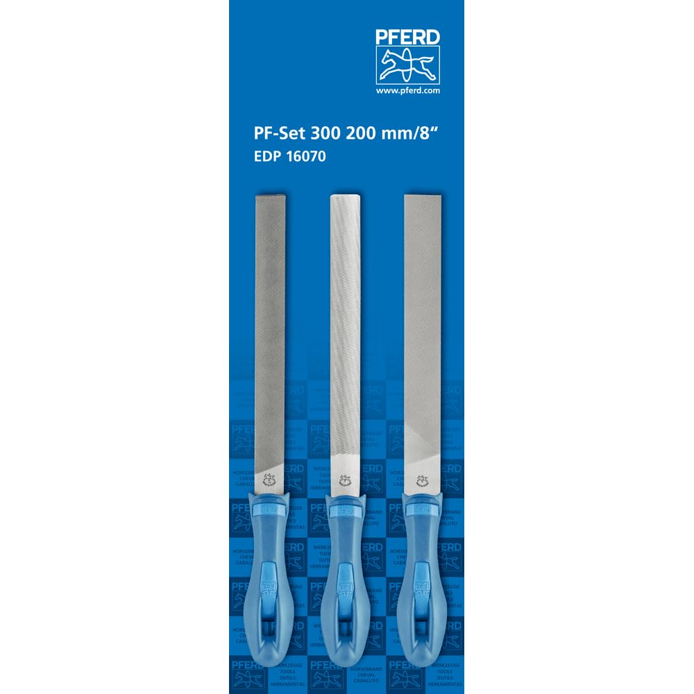 PFERD 16070 3 Pieces 8" Home/Hobby File Set