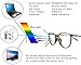 Blue Light Blocking Computer Glasses - Round Light Weight Comfortable Fit Anti Eye Strain Anti Glare UV 400