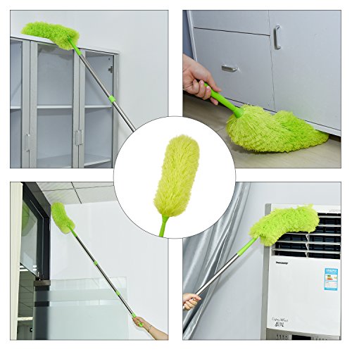 Sumind 153 cm Electrostatic Duster Fluffy Microfiber Cleaning Duster