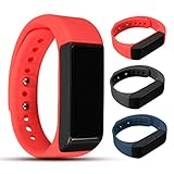 ELEGIANT Smart Bracelet, I5 Plus Waterproof Bluetooth 4.0 Sports Bracelet Pedometer Tracking Calorie Health Wristband Sleep Monitor for Samsung Andriod Smart Phones + Sports Bracelet Band