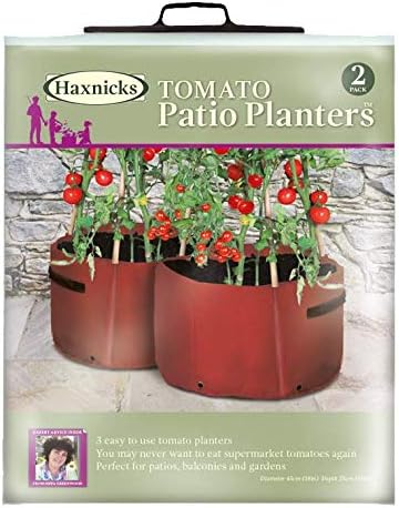 Haxnicks 2 x Tomato Patio Garden Planters, Brown, 55x35x35 cm - Image 4