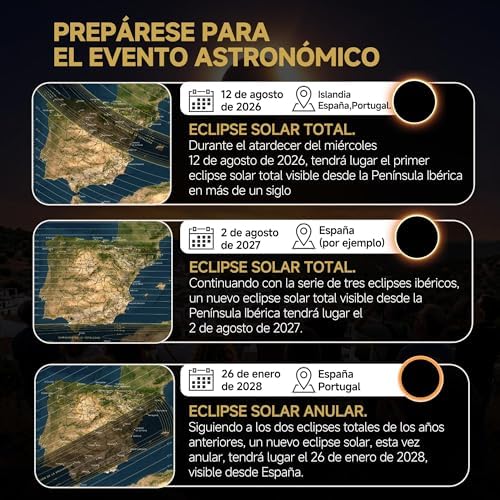 Gafas Eclipse Solar Homologadas, CE y EN ISO 12312-2