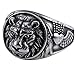 Lion King Mens 361L Stainless Steel Biker Rocker Gothic Vintage Black Ring Size 7-13