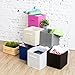 ShellKingdom Storage Bins, Foldable Fabric Storage Cubes And Cloth Storage Organizer Drawer For Closet And Toys Storage, 6 Pack (Green)