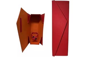 DB11 Wine Gift Boxes Bottle for Champagne Collapsible Single Box (Red)