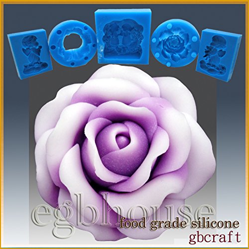 Click Here to See More Images Lovely Rose- Silicone Soap/sugar/fondant/chocolate/marzipan 3d Mold
