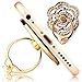 Phone Ring, ECVILLA Luxury Rose Shape Universal Phone Holder, 360° Rotation/3D Ring Grip Compatible with iPhone iPad Samsung LG HTC Nokia Huawei Tablet (White)