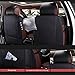 Super PDR 13pcs Microfiber leather Universal Fit seat covers set for cars full set 5 Seats,Anti-Slip Backing , Airbag Compatible(coffee L)