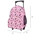 Wildkin Kids Rolling Luggage for Boys and Girls, Carry on Luggage Size is Perfect for School and Overnight Travel, Measures 16 x 12 x 6 Inches, BPA-Free, Olive Kids (Horses in Pink)