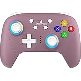 Ampown RG P01 Wireless Gaming Controller Compatible with Switch Game Controllers RG P01 2.7G Controller Gamepad for Bluetooth/PC/Steam/iOS/Android/Switch Hall Effect RGB Lights