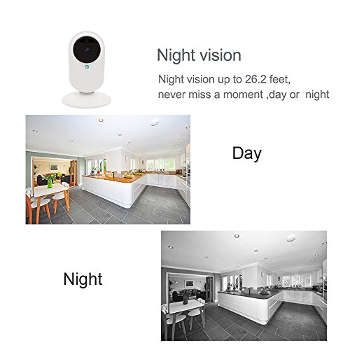DICPOLIA Home Security Camera System with Monitor Motion Detection Alert Wall Mount Waterproof, HD 1080P WiFi Security Camera Monitor Camera with Night Version Motion Dection Two-Way Audio (White) - Thumbnail 2