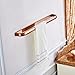 Aothpher 24 inch/60cm Wall Mounted Copper Bathroom Towel Bar Single Towel Rack, Rose Gold Polished
