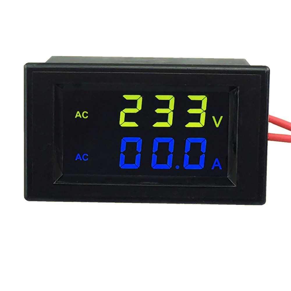 uniquegoods DualLCDDigitalanzeige AC Spannung Stromzähler Voltmeter