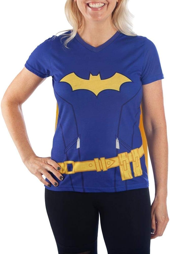 Juniors DC Superhero Cape Tee Cosplay Superhero Shirt Superhero Cosplay - Superhero Cape Shirt DC Comics Suprhero Tshirt